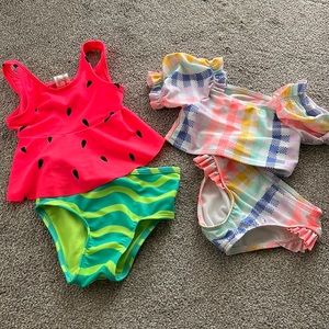 Lot of 2 Cat & Jack Sz 2T bikinis